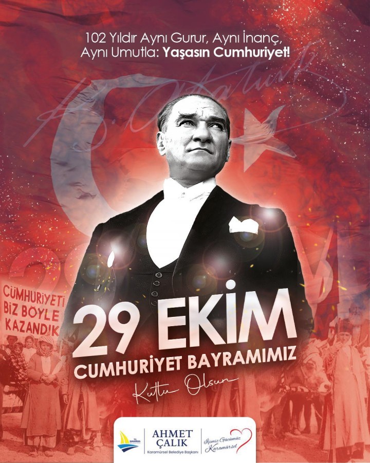 Cumhuriyetimiz 102 yaşında!