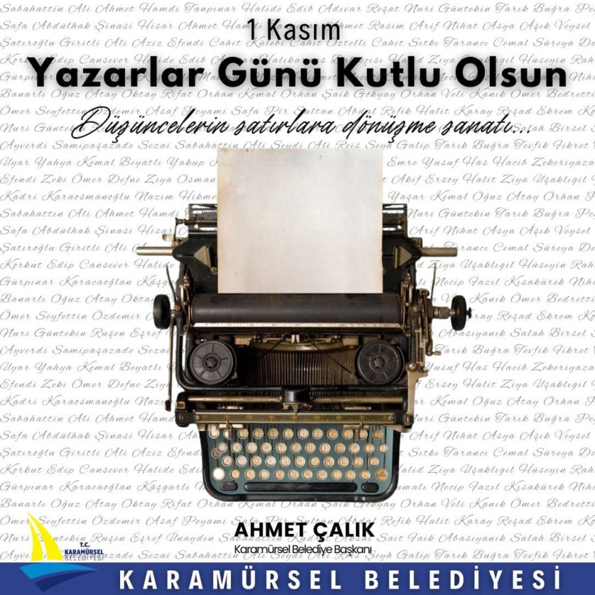 Dünya Yazarlar Günü kutlu olsun